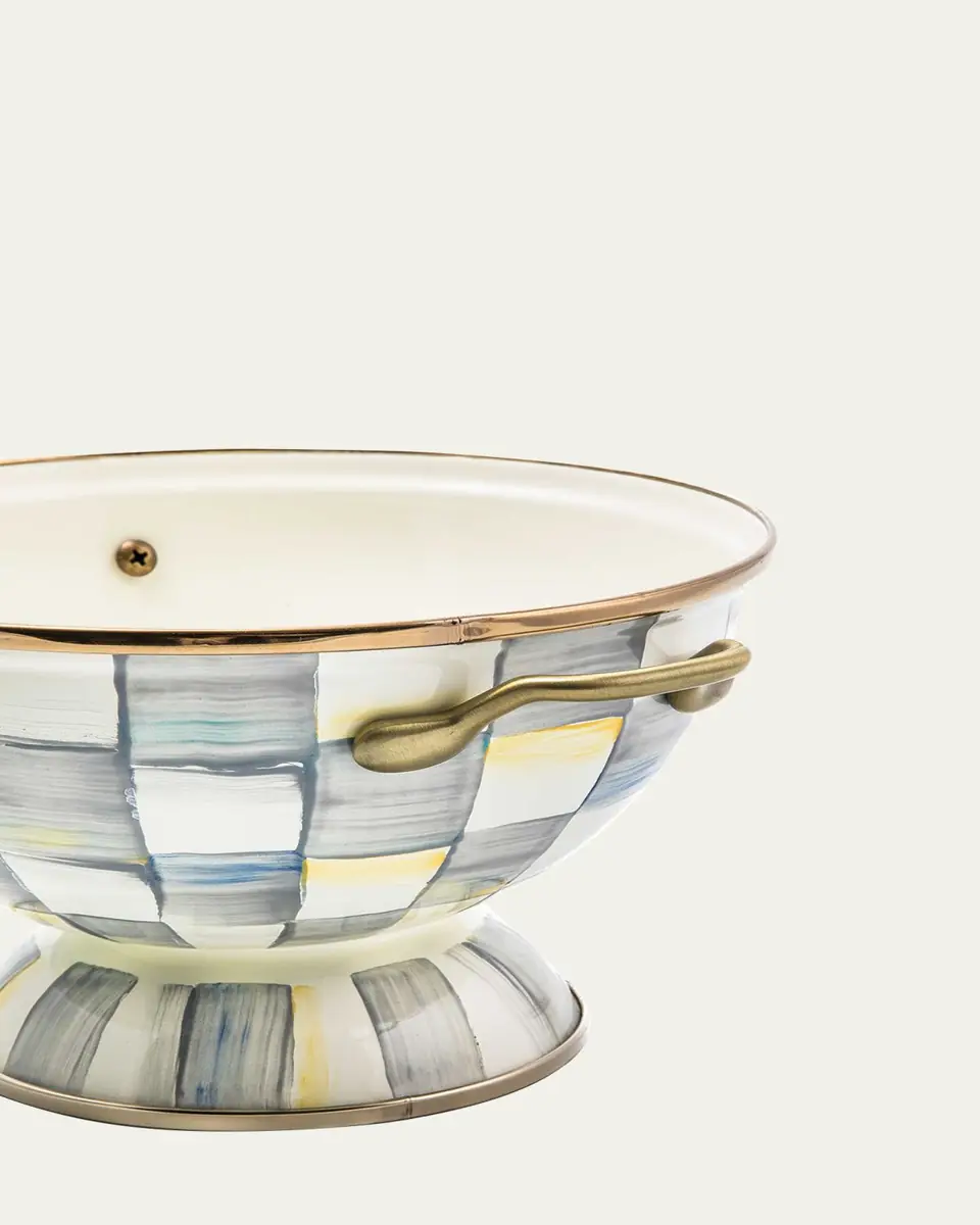 MacKenzie-Childs Sterling Check Enamel Almost Everything Bowl | Thumbnail 2