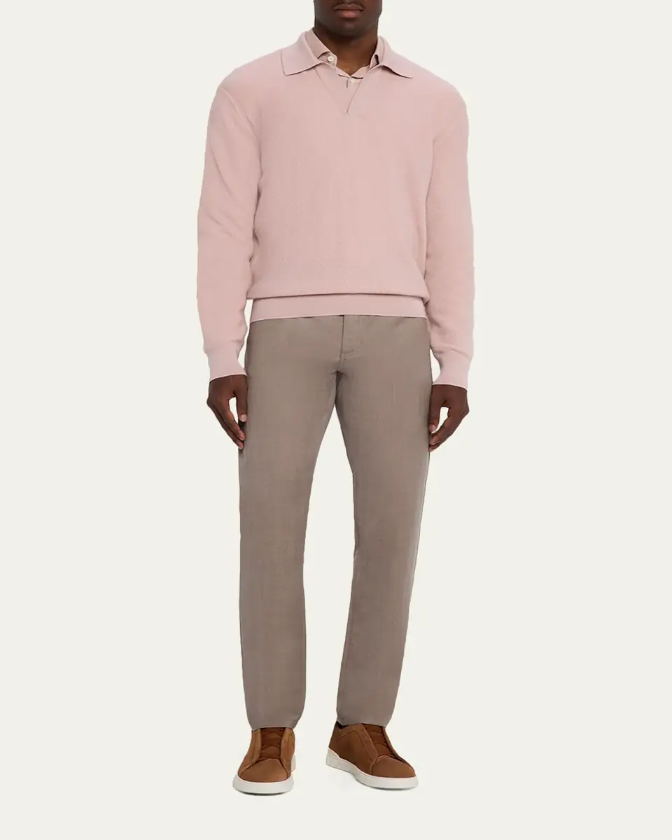 ZEGNA Men's Cashco Classic-Fit Sport Shirt | Thumbnail 7 ZEGNA Men's Cashco Classic-Fit Sport Shirt | Thumbnail 7