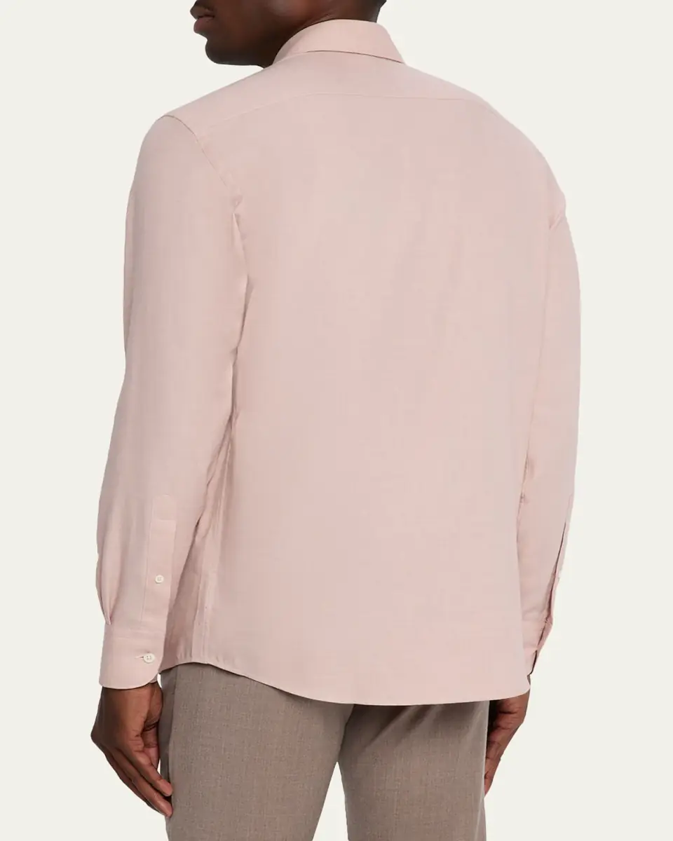 ZEGNA Men's Cashco Classic-Fit Sport Shirt | Thumbnail 8 ZEGNA Men's Cashco Classic-Fit Sport Shirt | Thumbnail 8