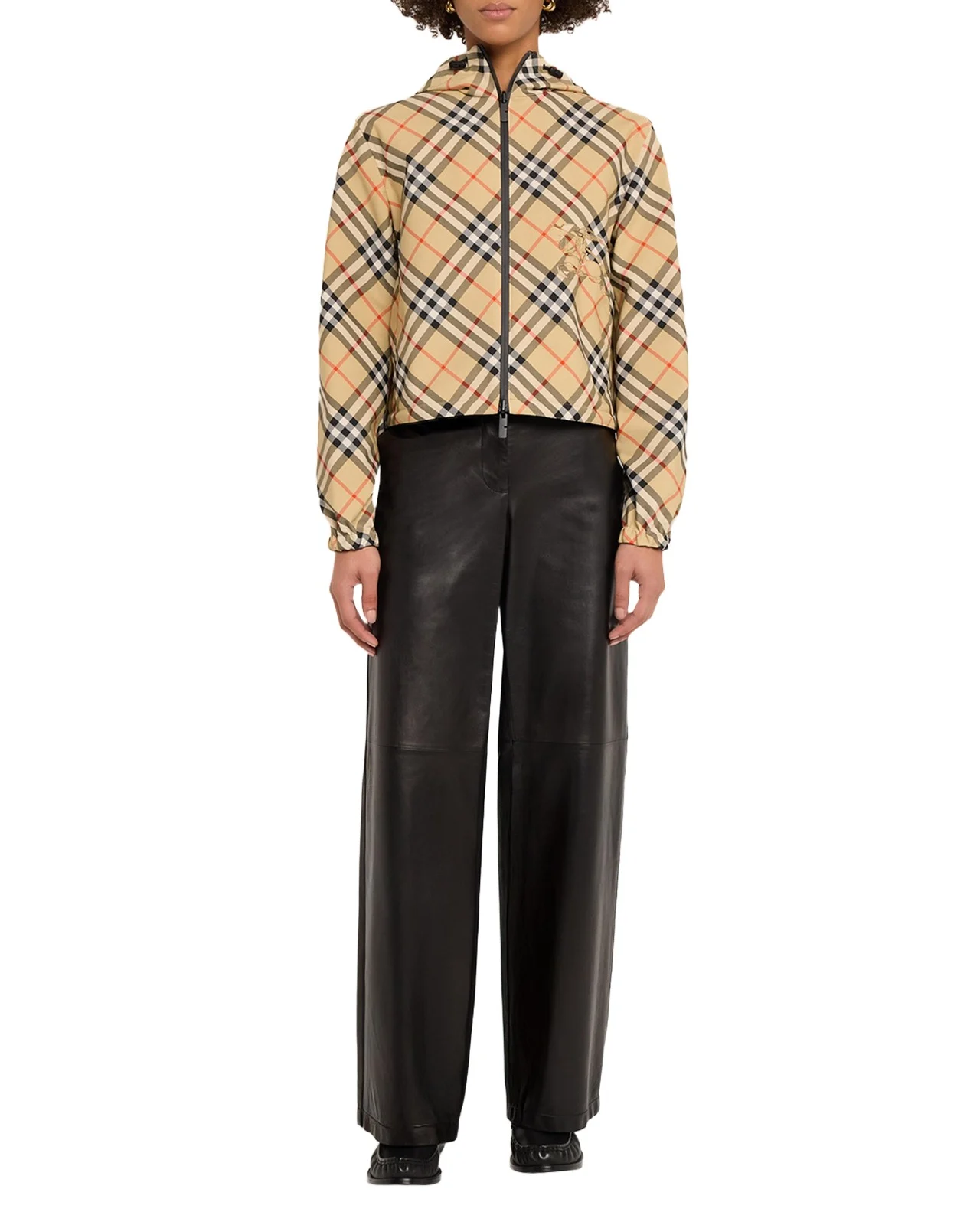 Reversible Check Crop Zip Jacket Reversible Check Crop Zip Jacket