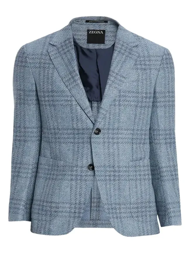Men's Maxi-Plaid Woven Patch-Pocket Sport Coat Men's Maxi-Plaid Woven Patch-Pocket Sport Coat