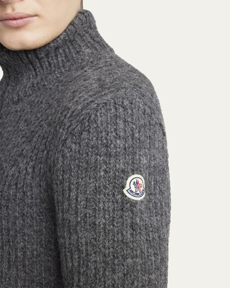 Moncler Men's Ribbed Full-Zip Sweater | Thumbnail 5 Moncler Men's Ribbed Full-Zip Sweater | Thumbnail 5