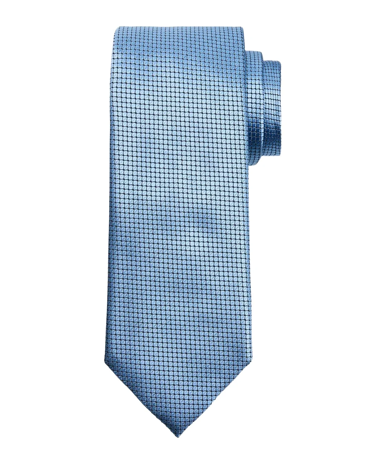 Men's Micro-Geometric Jacquard Silk Tie Men's Micro-Geometric Jacquard Silk Tie