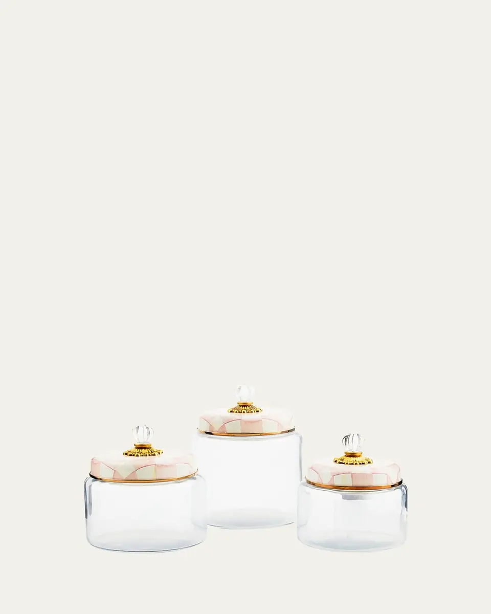 MacKenzie-Childs Rosy Check Kitchen Canister, Small | Thumbnail 2 MacKenzie-Childs Rosy Check Kitchen Canister, Small | Thumbnail 2
