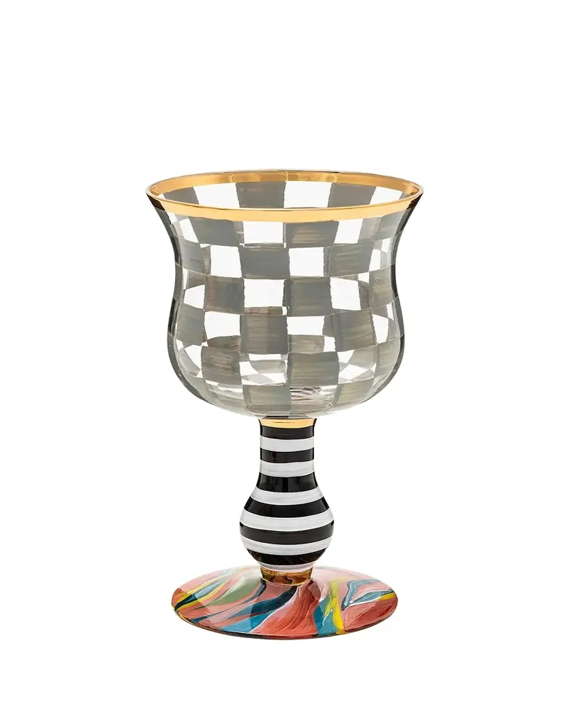 MacKenzie-Childs Carnival Sterling Wine Glass | Image 1 MacKenzie-Childs Carnival Sterling Wine Glass | Image 1