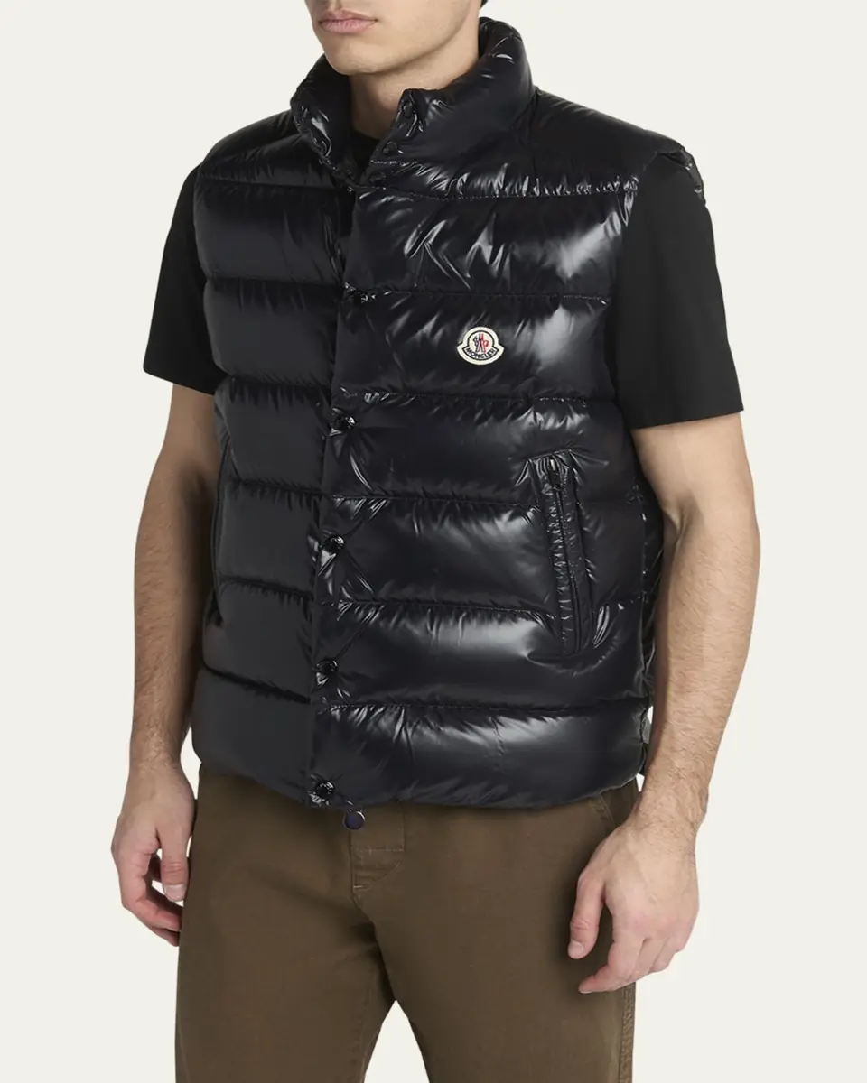 Moncler Men's Tibb Nylon Down Puffer Vest | Thumbnail 4