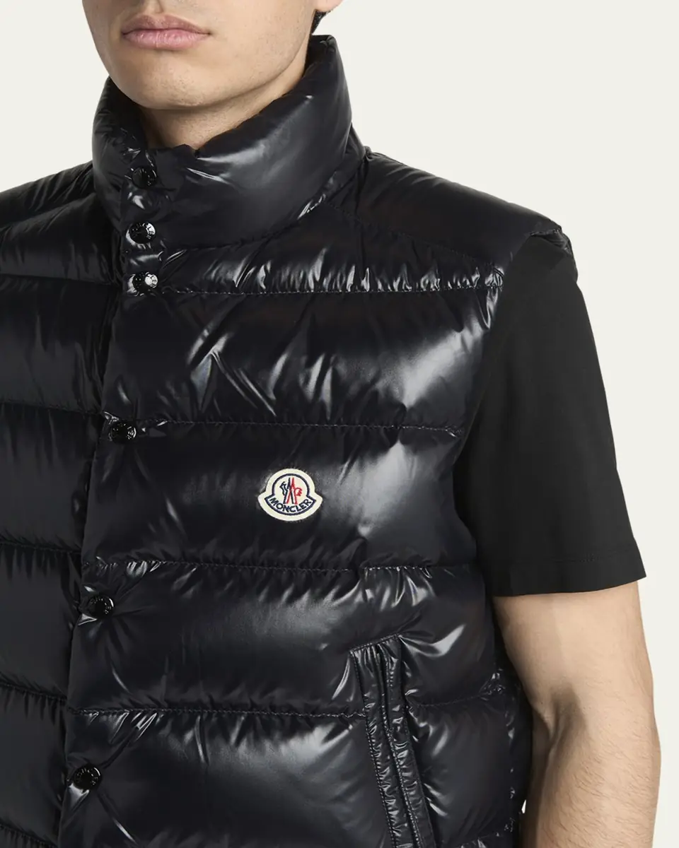 Moncler Men's Tibb Nylon Down Puffer Vest | Thumbnail 5