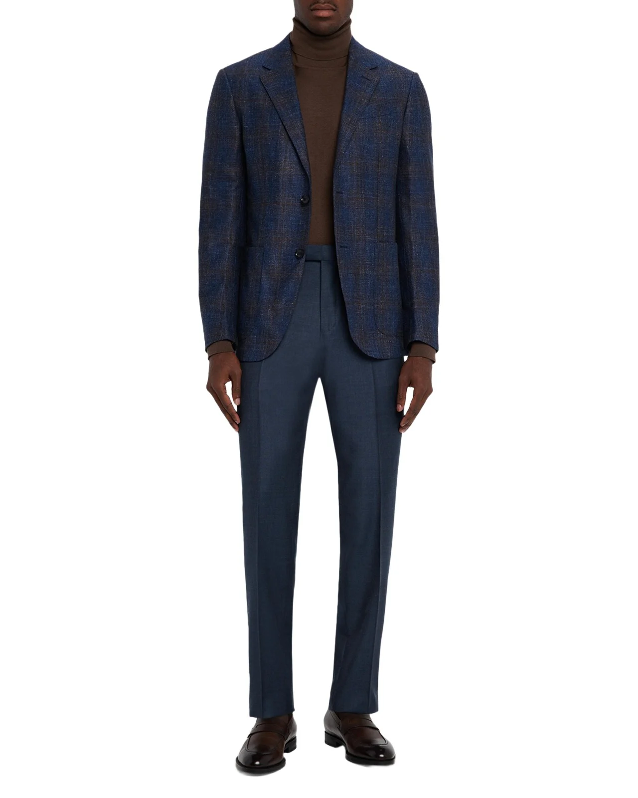 Men's Wool Sharkskin Modern Fit Trousers