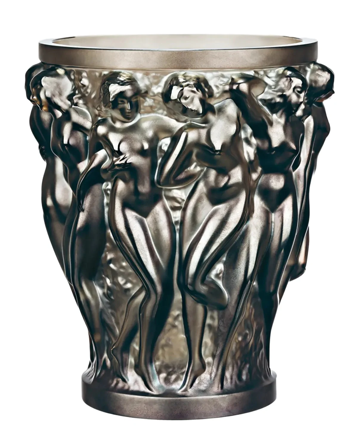 Lalique Bacchantes Small Bronze Vase