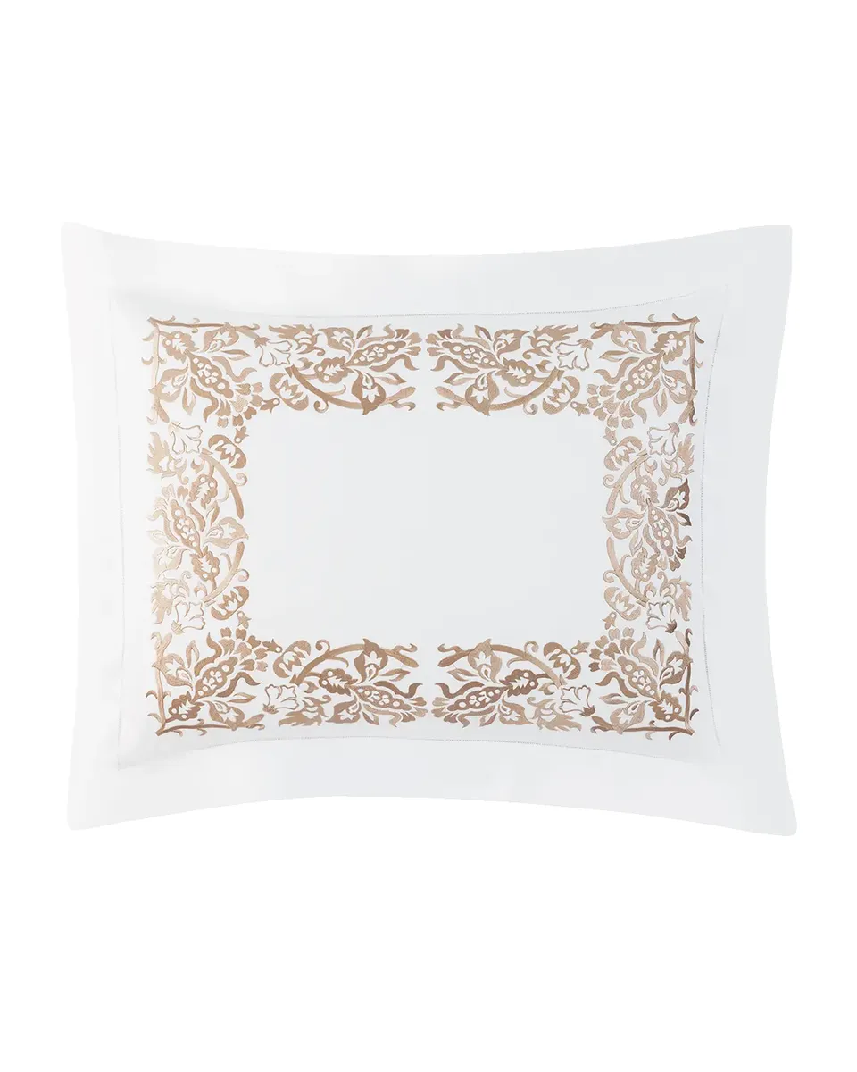 Sferra Saxon King Embroidered Sham | Thumbnail 3 Sferra Saxon King Embroidered Sham | Thumbnail 3
