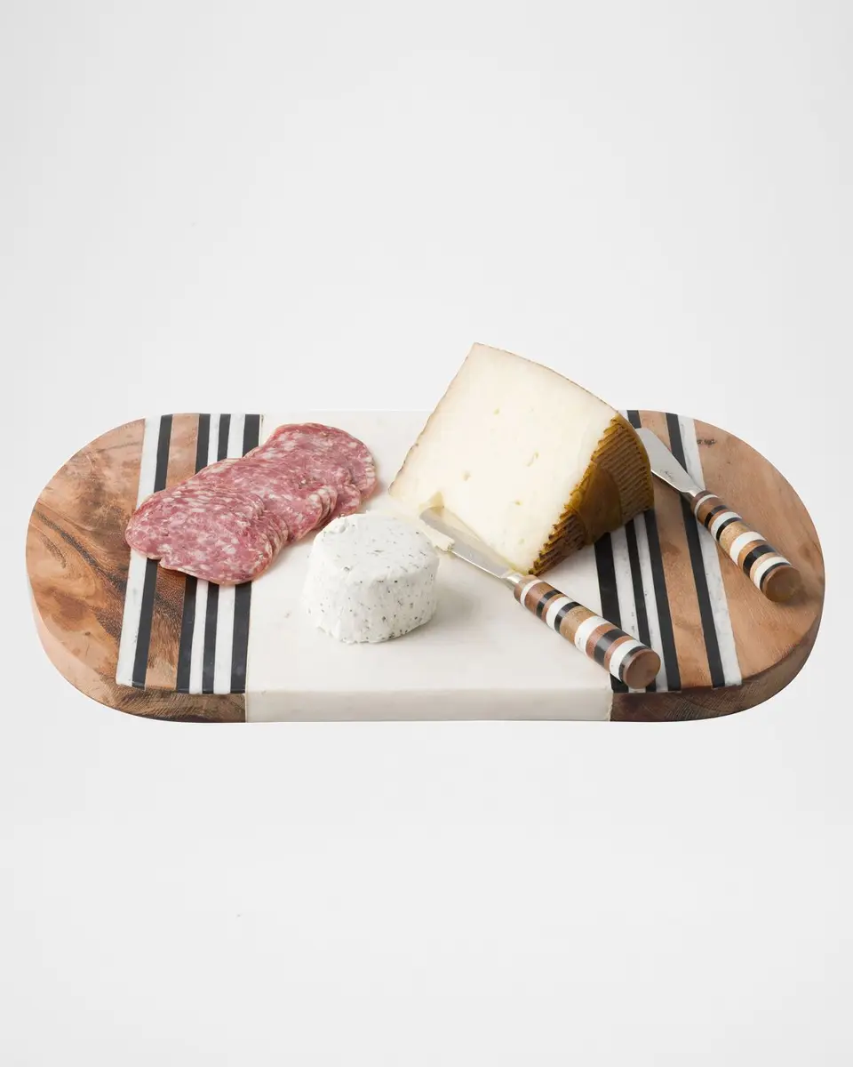 Juliska Stonewood Stripe 15" Serving Board with Spreader | Thumbnail 4 Juliska Stonewood Stripe 15" Serving Board with Spreader | Thumbnail 4