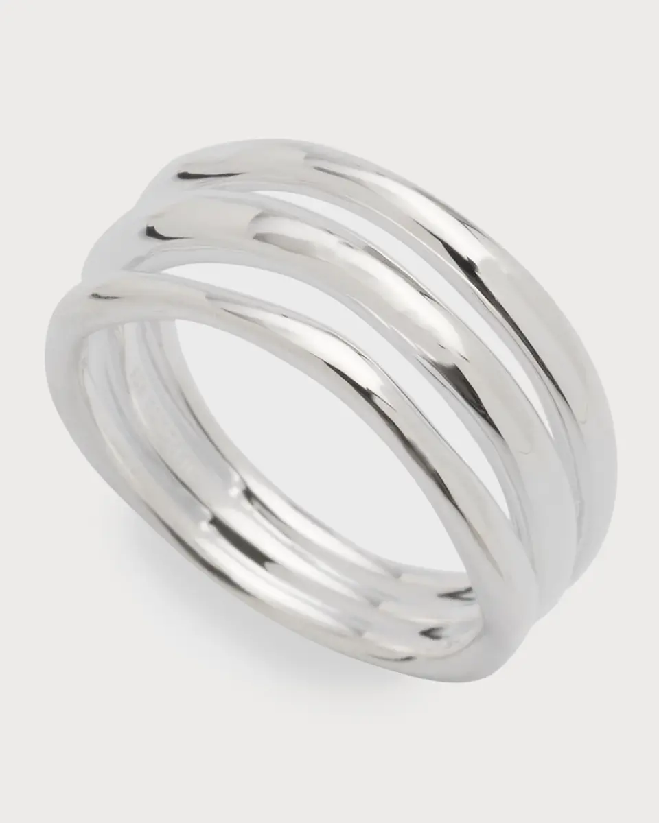 Ippolita Triple Band Squiggle Ring in Sterling Silver | Thumbnail 2