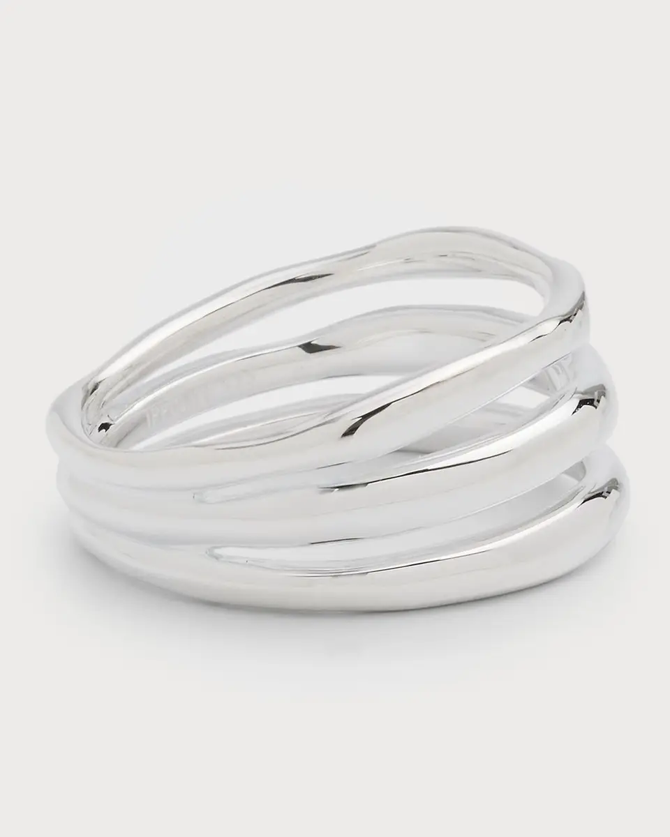 Ippolita Triple Band Squiggle Ring in Sterling Silver | Thumbnail 3