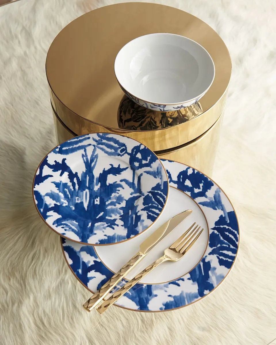 Neiman Marcus 12-Piece Coastal Chic Dinnerware Set | Thumbnail 4