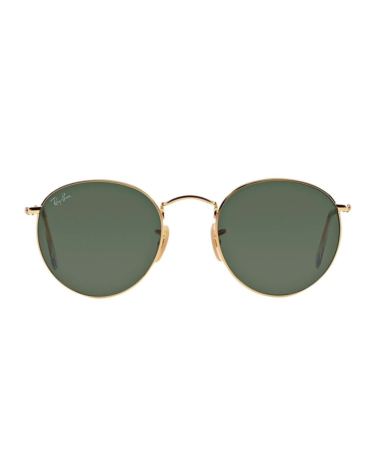 Ray-Ban Men's Round Metal Sunglasses, Green, 53MM
