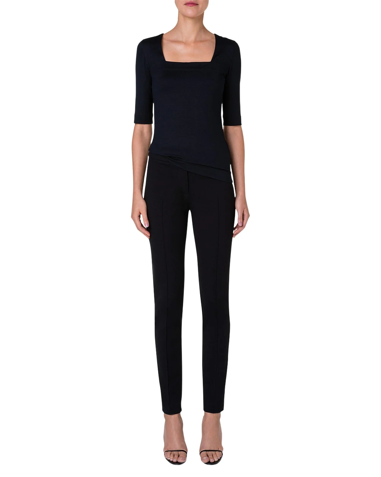 Square-Neck Jersey Top Square-Neck Jersey Top