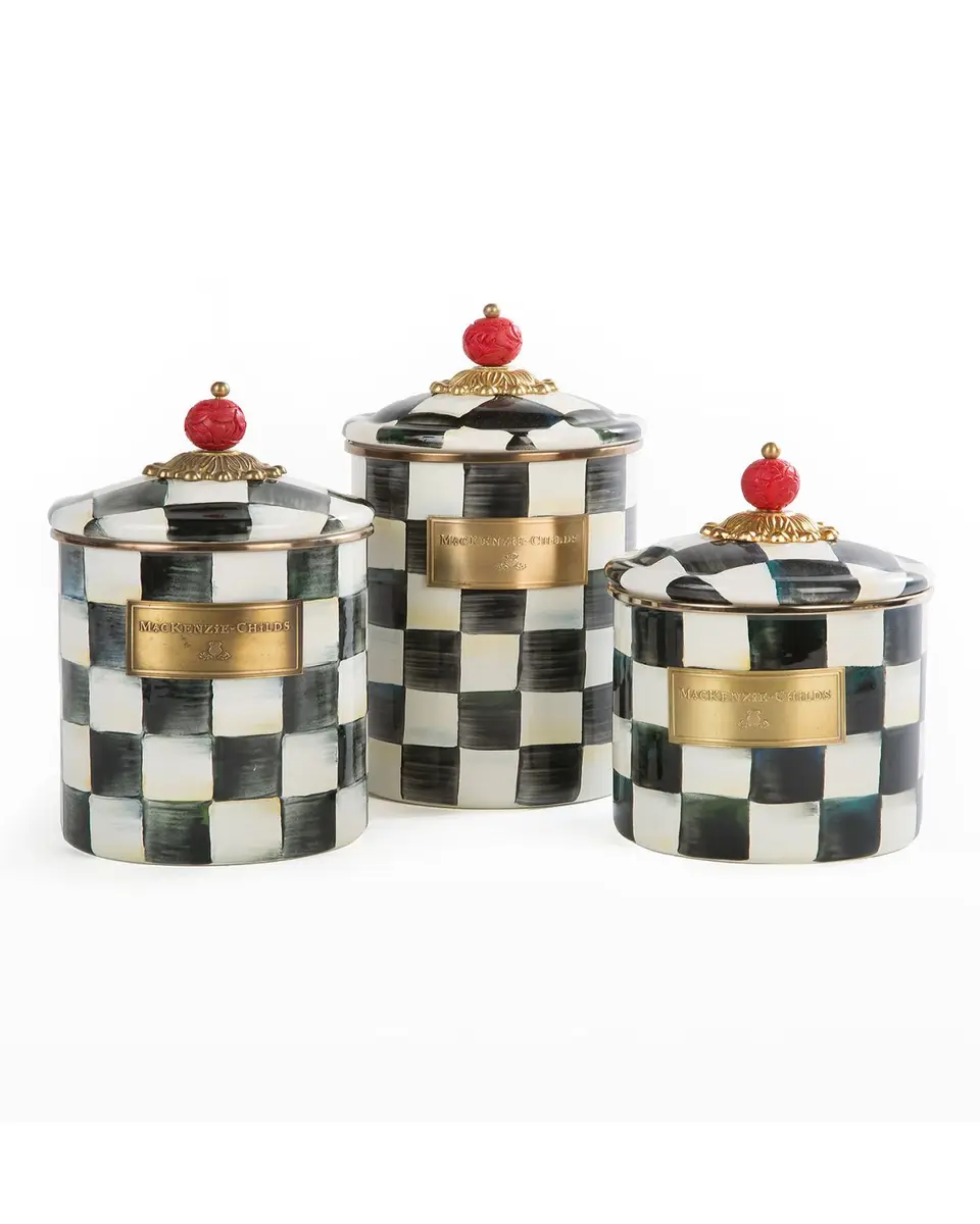 MacKenzie-Childs Courtly Check Small Canister | Thumbnail 4 MacKenzie-Childs Courtly Check Small Canister | Thumbnail 4