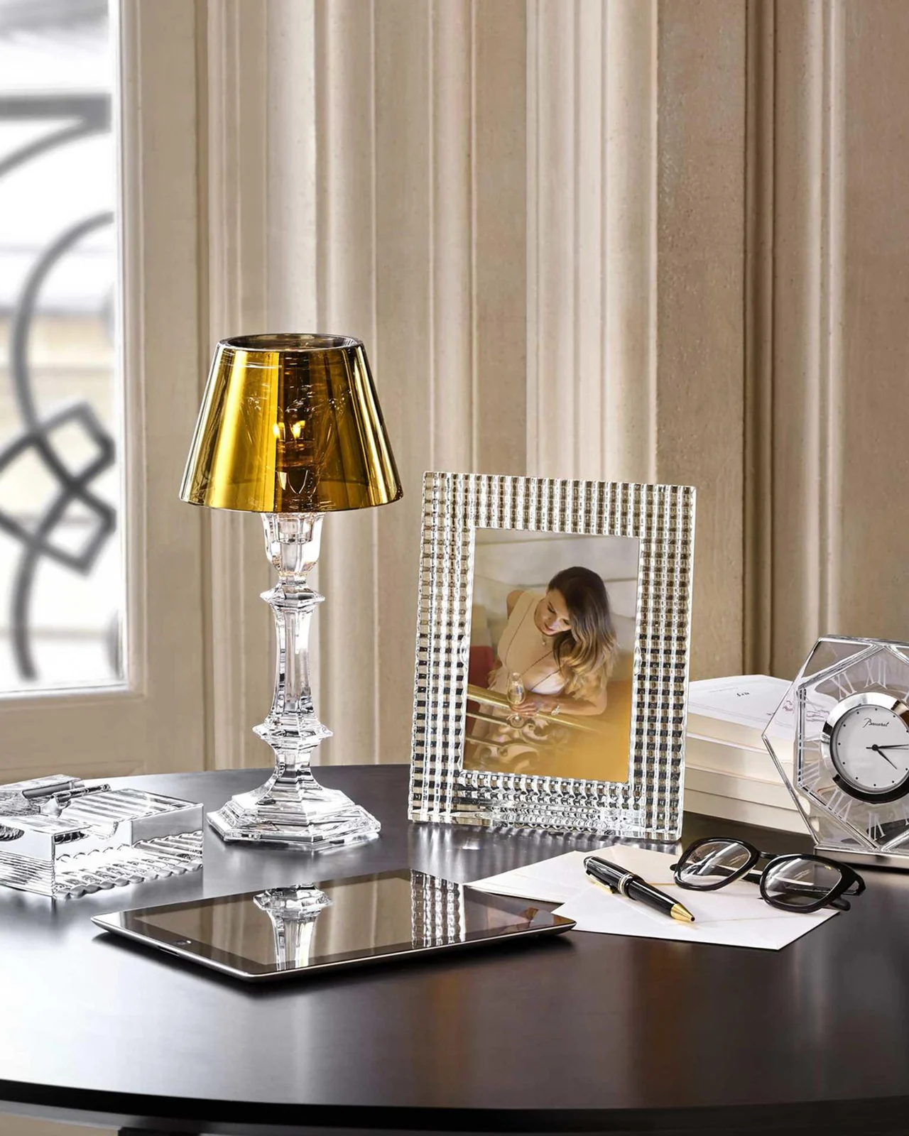 Baccarat Our Fire Candleholder & Shade