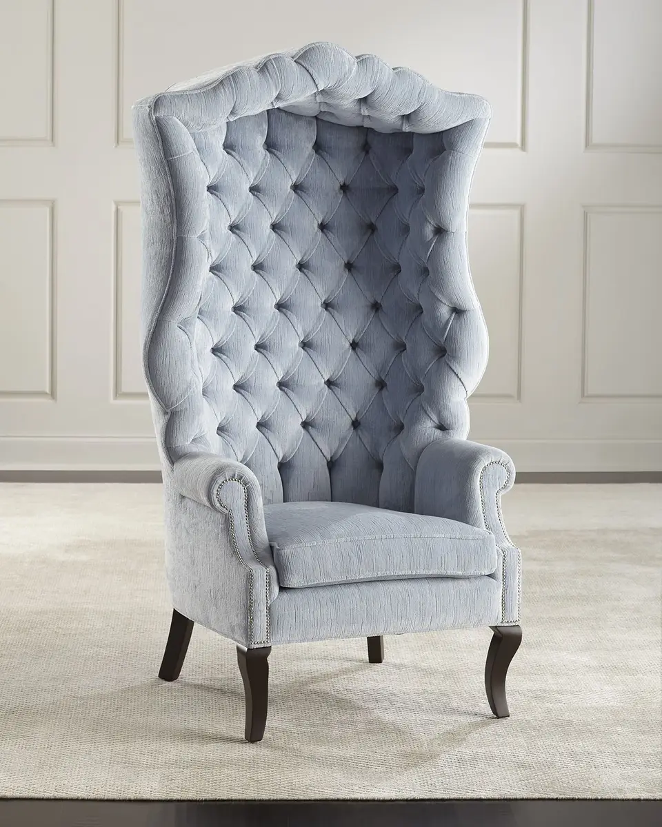 Haute House Peyton Hooded Accent Chair | Thumbnail 3 Haute House Peyton Hooded Accent Chair | Thumbnail 3
