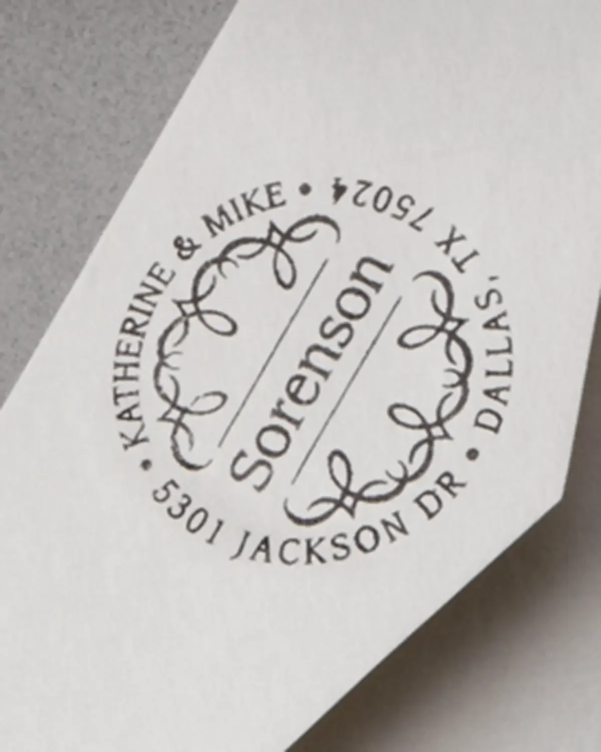 Three Designing Women Scroll Address Stamp