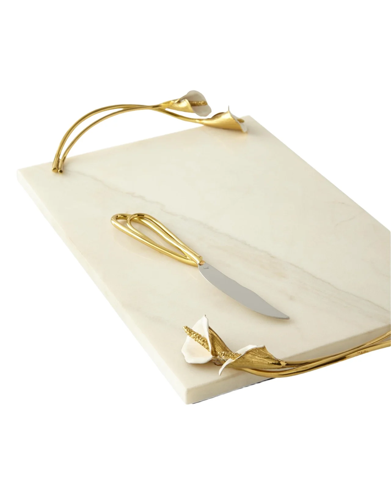 Michael Aram Calla Lily Cheese Board with Knife