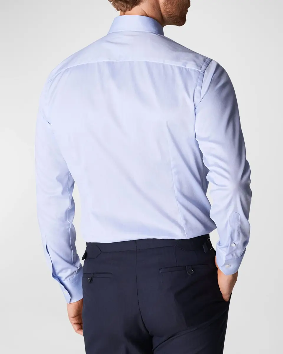 Eton Slim-Fit Twill Dress Shirt | Thumbnail 2 Eton Slim-Fit Twill Dress Shirt | Thumbnail 2