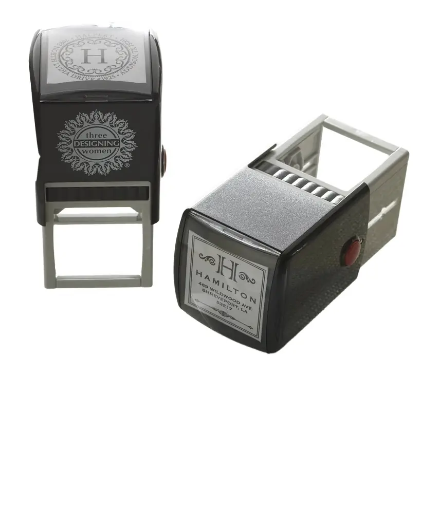 Three Designing Women Round Personal Stamper