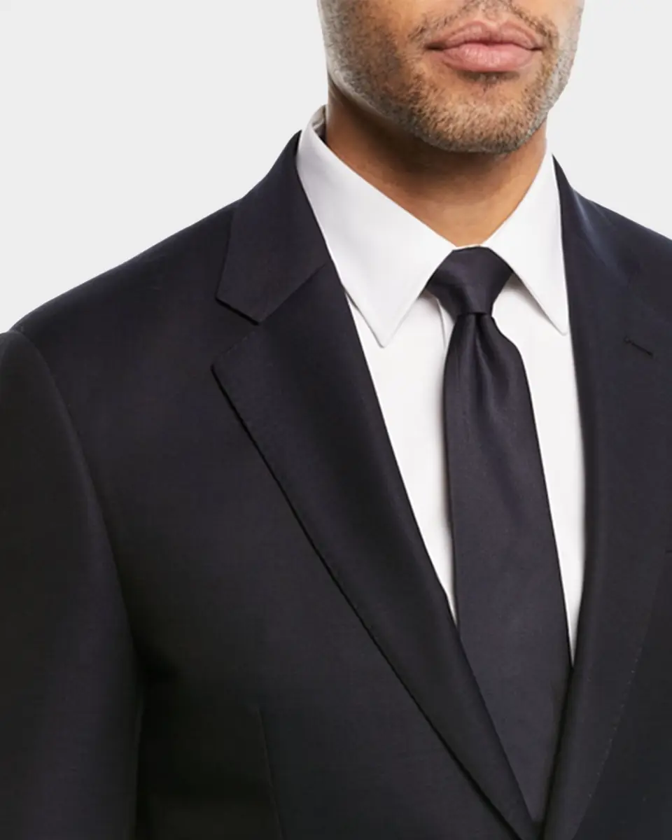 Emporio Armani Two-Button Wool Blazer | Thumbnail 2 Emporio Armani Two-Button Wool Blazer | Thumbnail 2