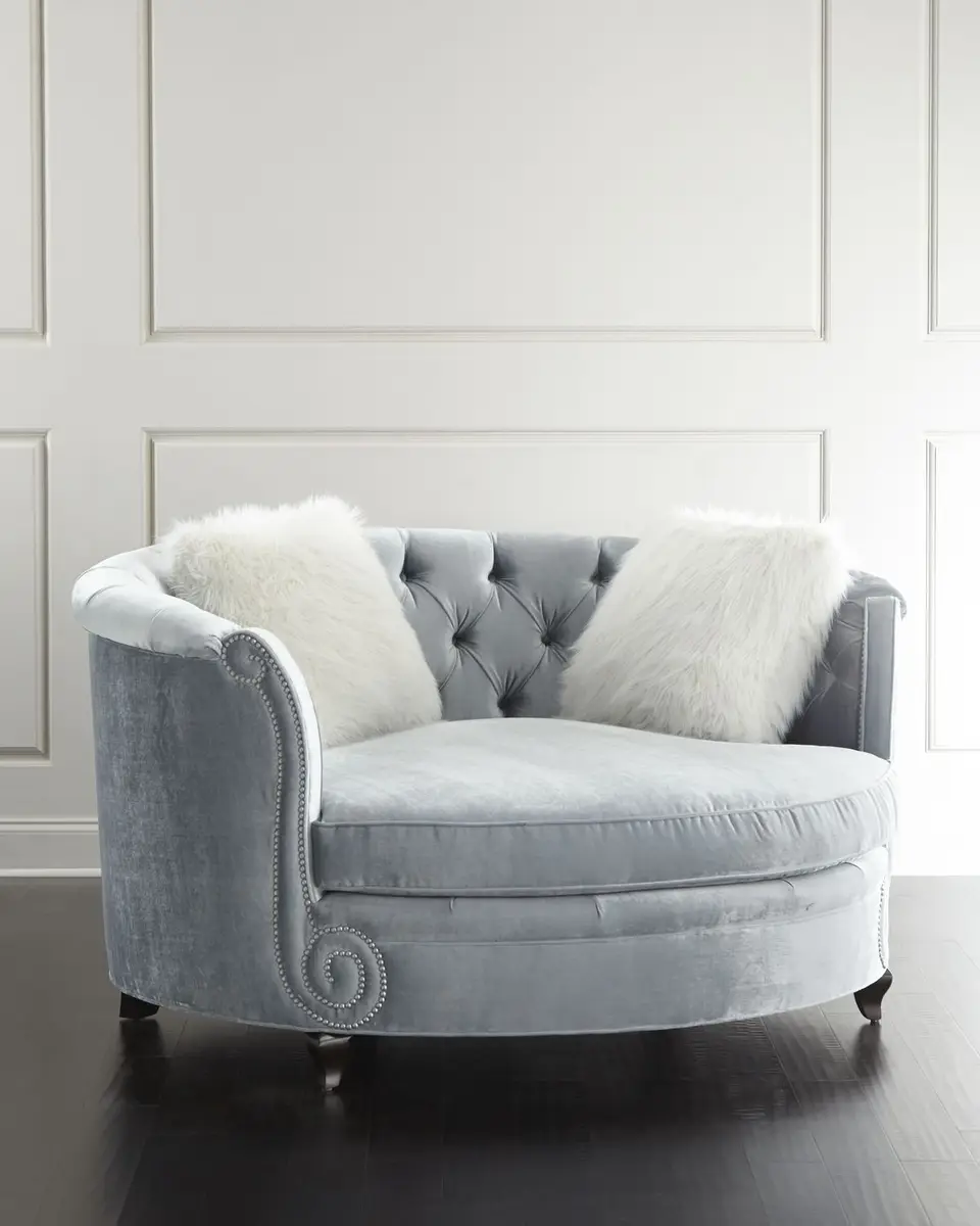 Haute House Harper Tufted Cuddle Chair | Thumbnail 3 Haute House Harper Tufted Cuddle Chair | Thumbnail 3