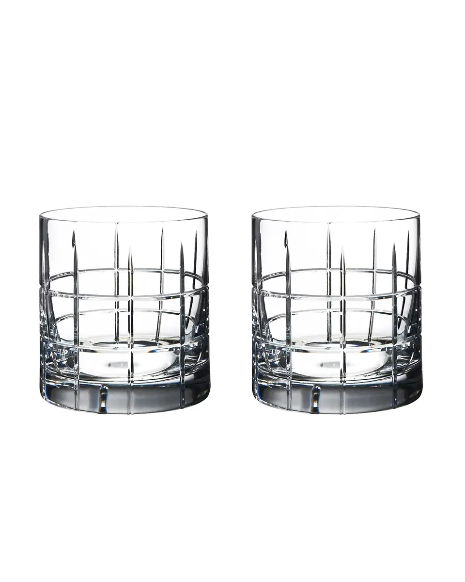 Orrefors Street Double-Old Fashioneds, Set of 2