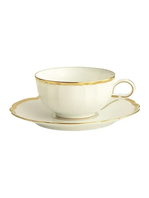 Haviland & Parlon Colette Gold Cup and Saucer