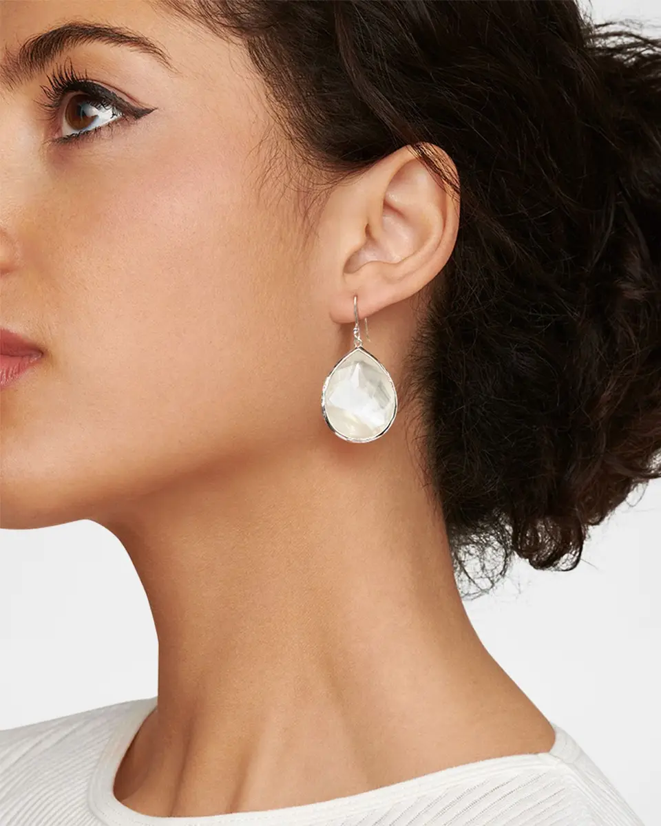 Ippolita Large Teardrop Earrings in Sterling Silver | Image 1 Ippolita Large Teardrop Earrings in Sterling Silver | Image 1