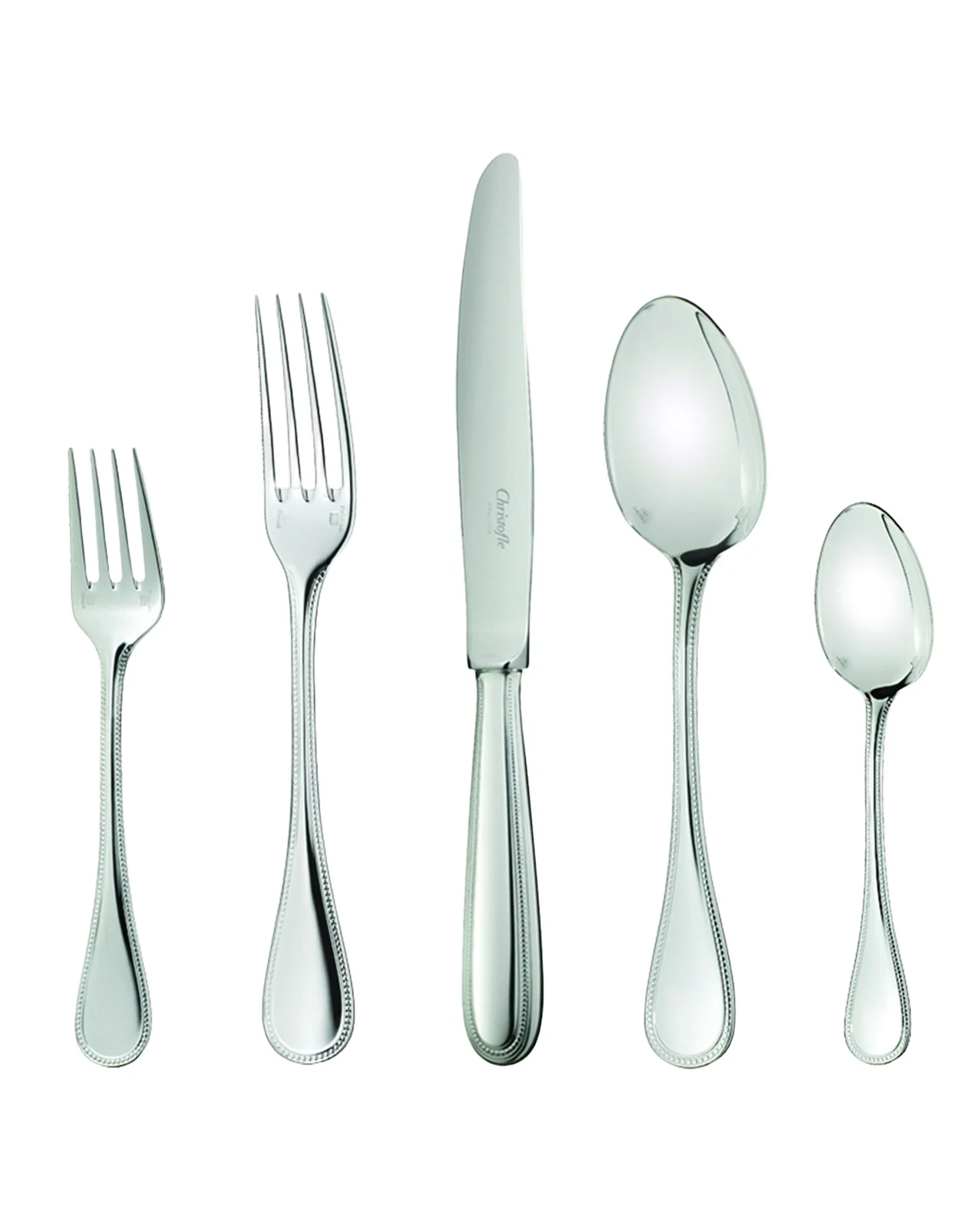 Christofle Perles 2 Salad Fork