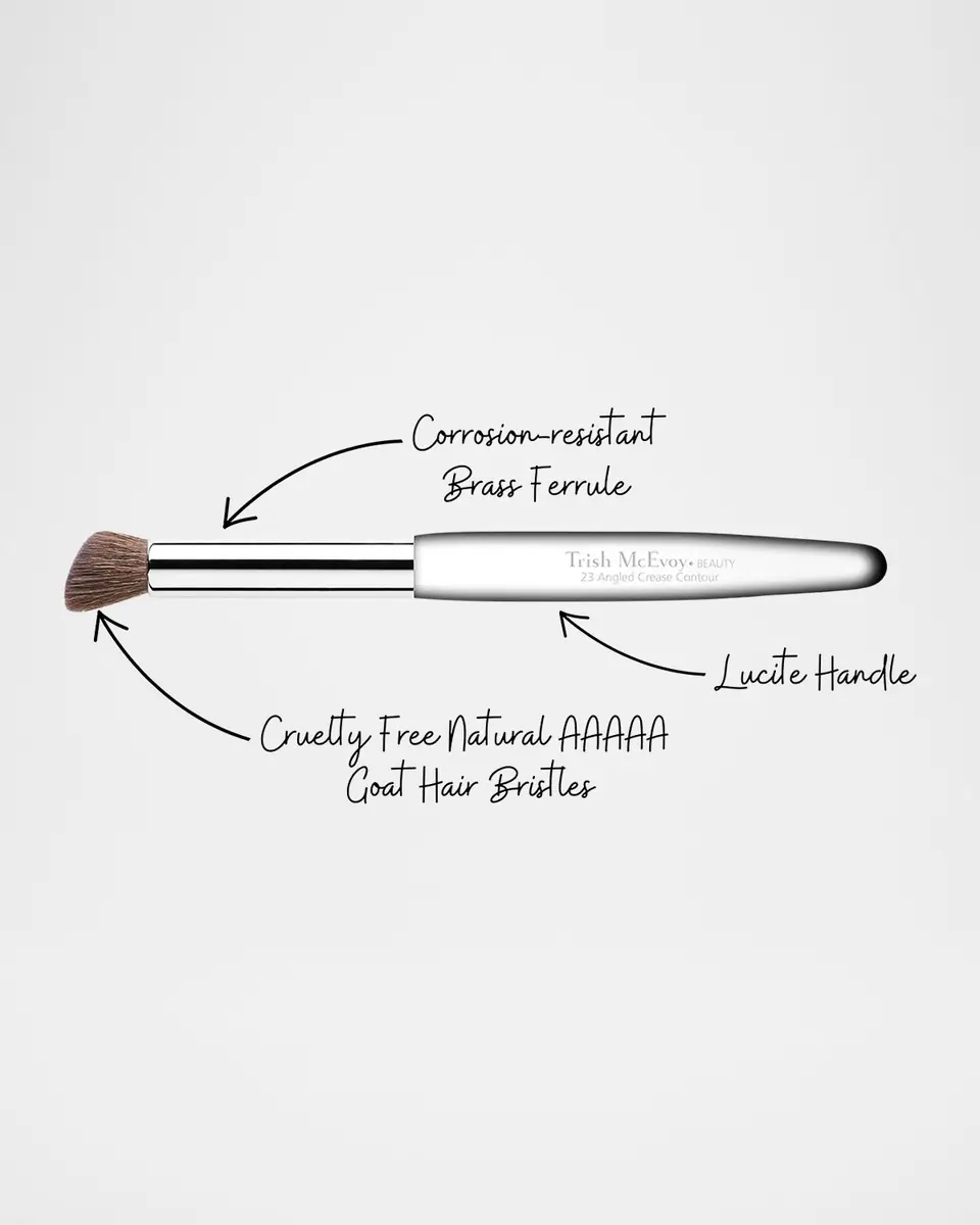 Trish McEvoy Brush No. 23 - Petite Angled Crease Contour Brush | Thumbnail 4 Trish McEvoy Brush No. 23 - Petite Angled Crease Contour Brush | Thumbnail 4