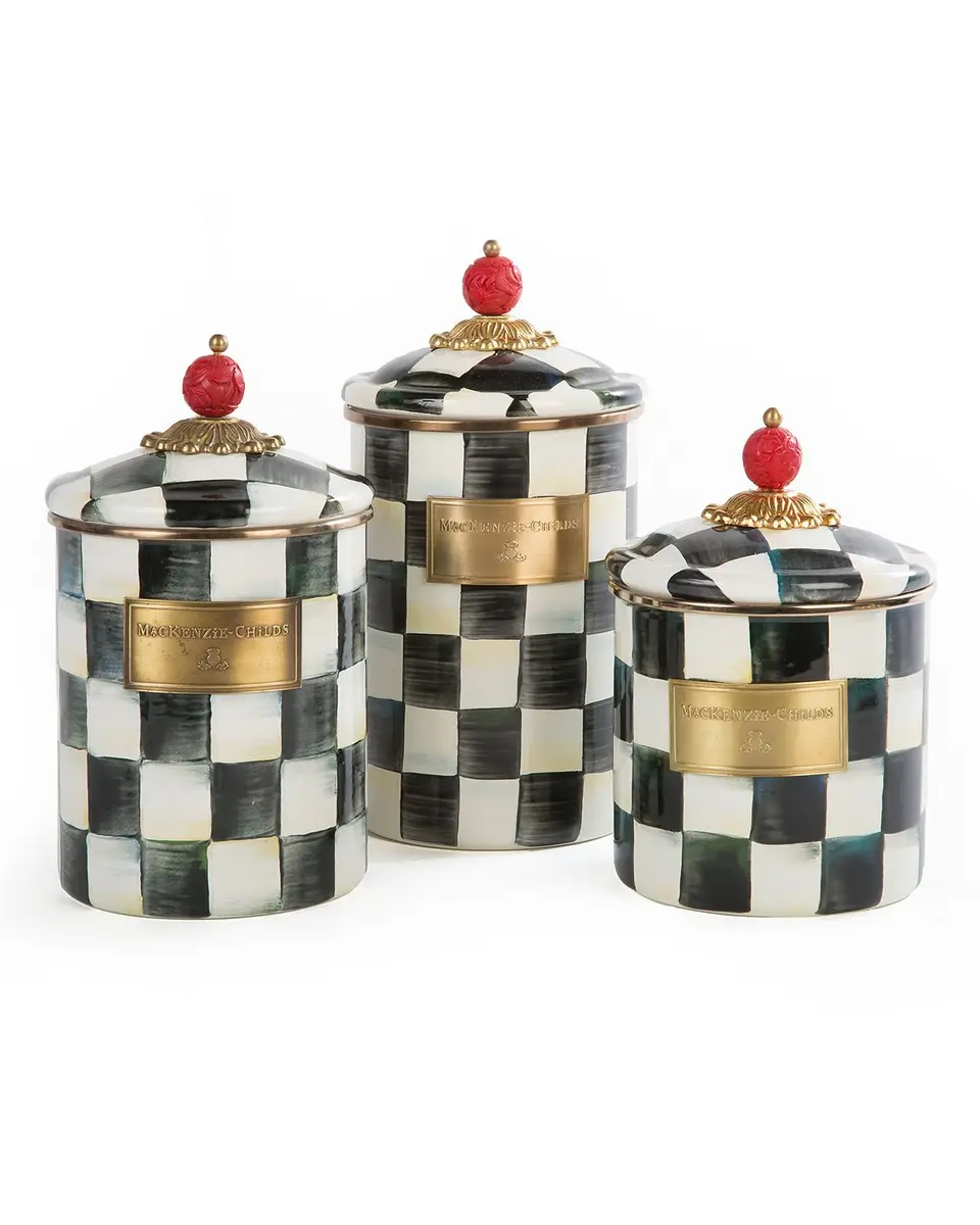 MacKenzie-Childs Courtly Check Medium Canister | Thumbnail 2