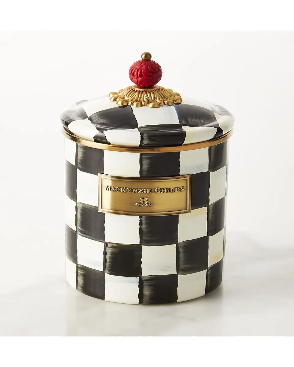 MacKenzie-Childs Courtly Check Medium Canister | Thumbnail 3
