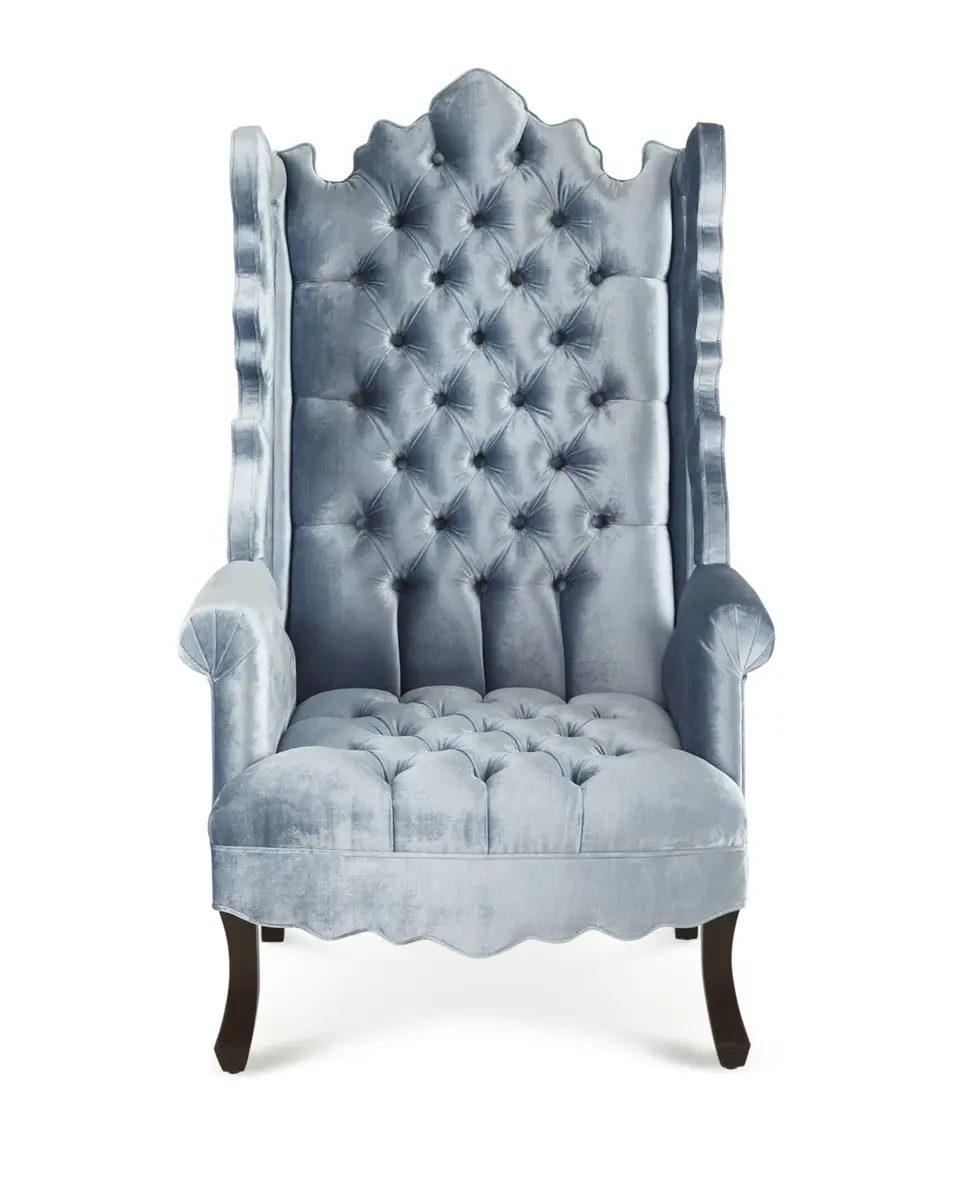 Haute House Isabella Tufted Velvet Cut-Out Wing Chair | Thumbnail 2 Haute House Isabella Tufted Velvet Cut-Out Wing Chair | Thumbnail 2