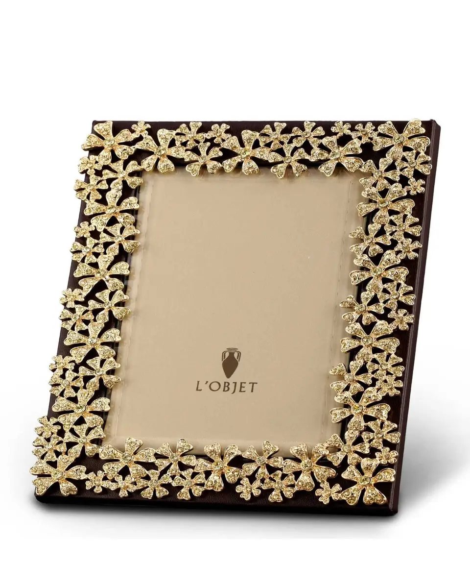 L'Objet Gold Garland 4" x 6" Picture Frame | Thumbnail 2