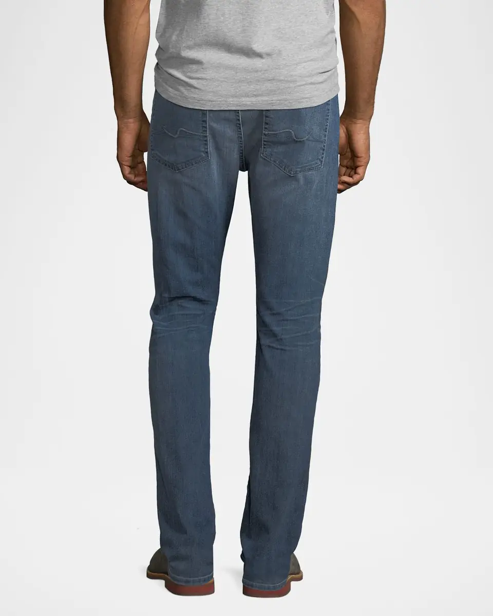 7 for all mankind Men's Straight-Leg Airweft Denim Jeans | Thumbnail 2
