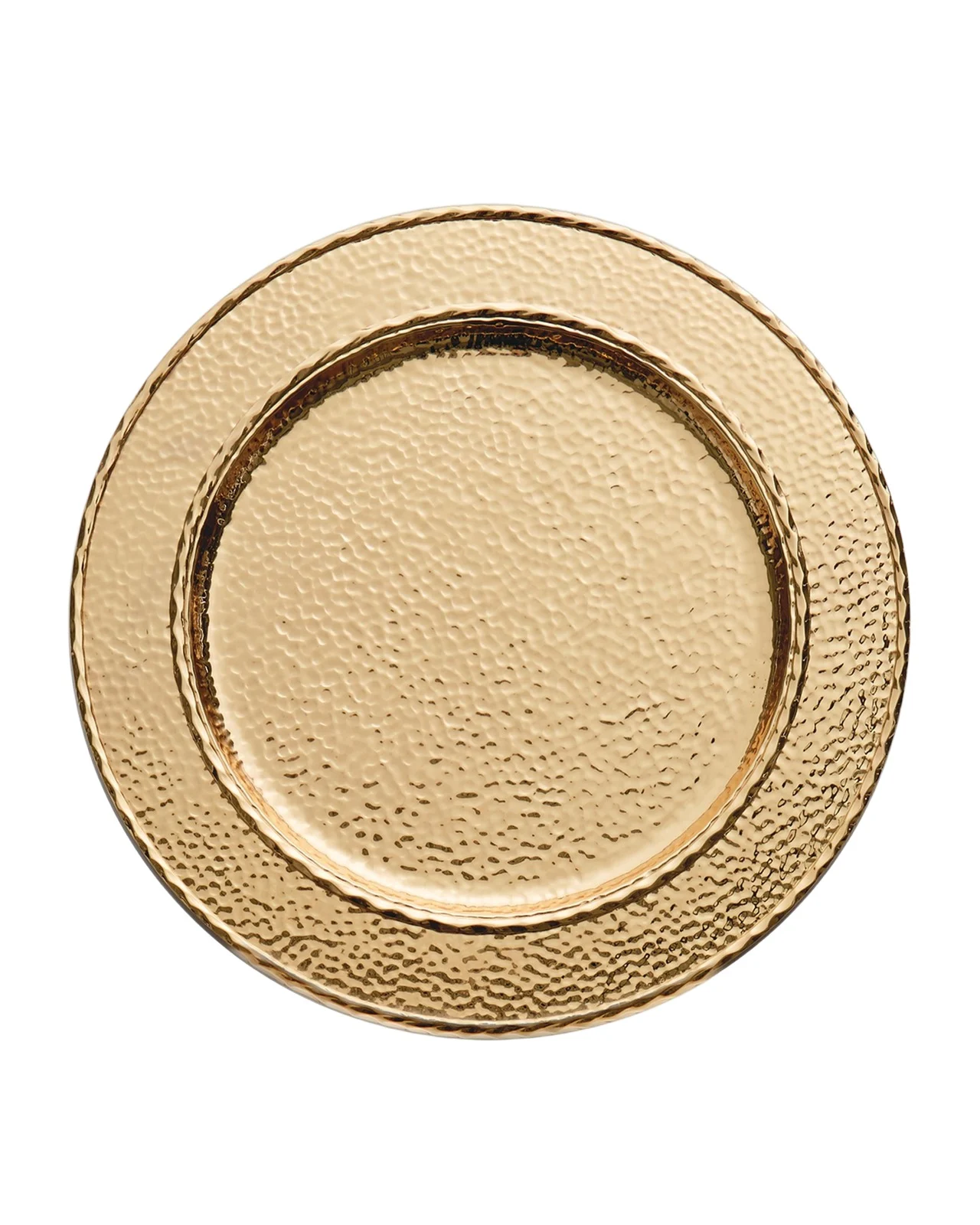 Michael Aram Hammertone Goldtone Charger