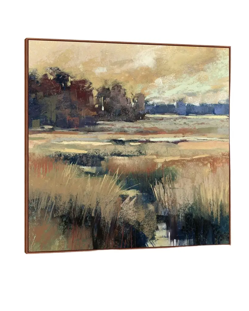 Wendover Art Group "Golden Ribbons" Wall Art on Canvas