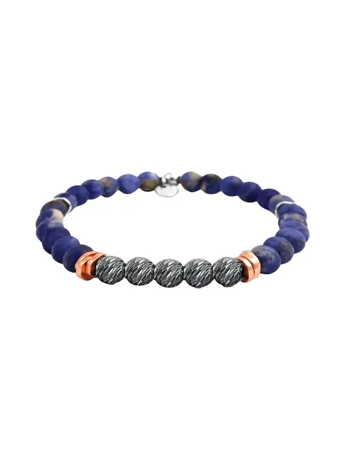 Men's Sodalite Bead Bracelet Men's Sodalite Bead Bracelet