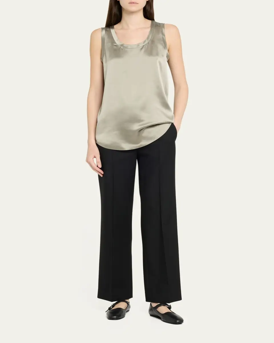 Lafayette 148 New York Perla Luxe Reversible Silk Charmeuse Shell | Thumbnail 14