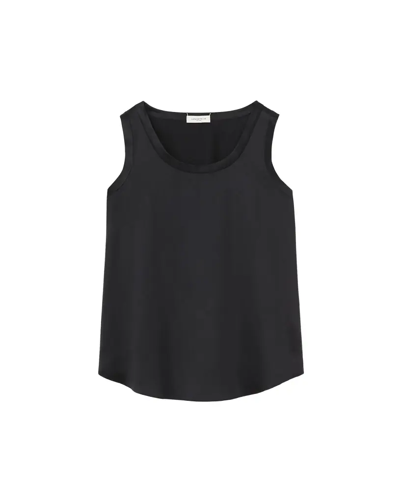 Lafayette 148 New York Perla Luxe Reversible Silk Charmeuse Shell | Image 1 Lafayette 148 New York Perla Luxe Reversible Silk Charmeuse Shell | Image 1