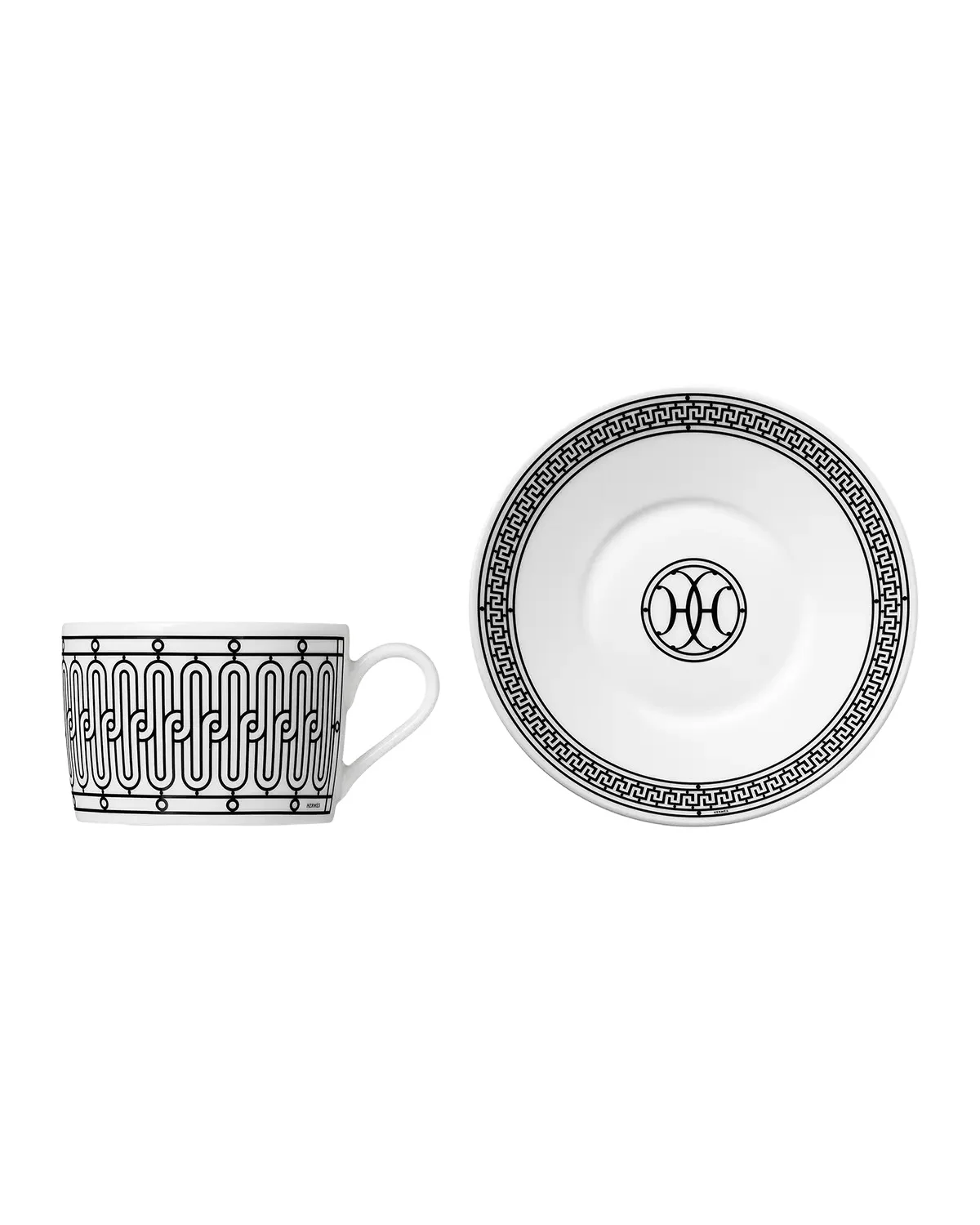 HERMÈS H Deco Tea Cup and Saucer