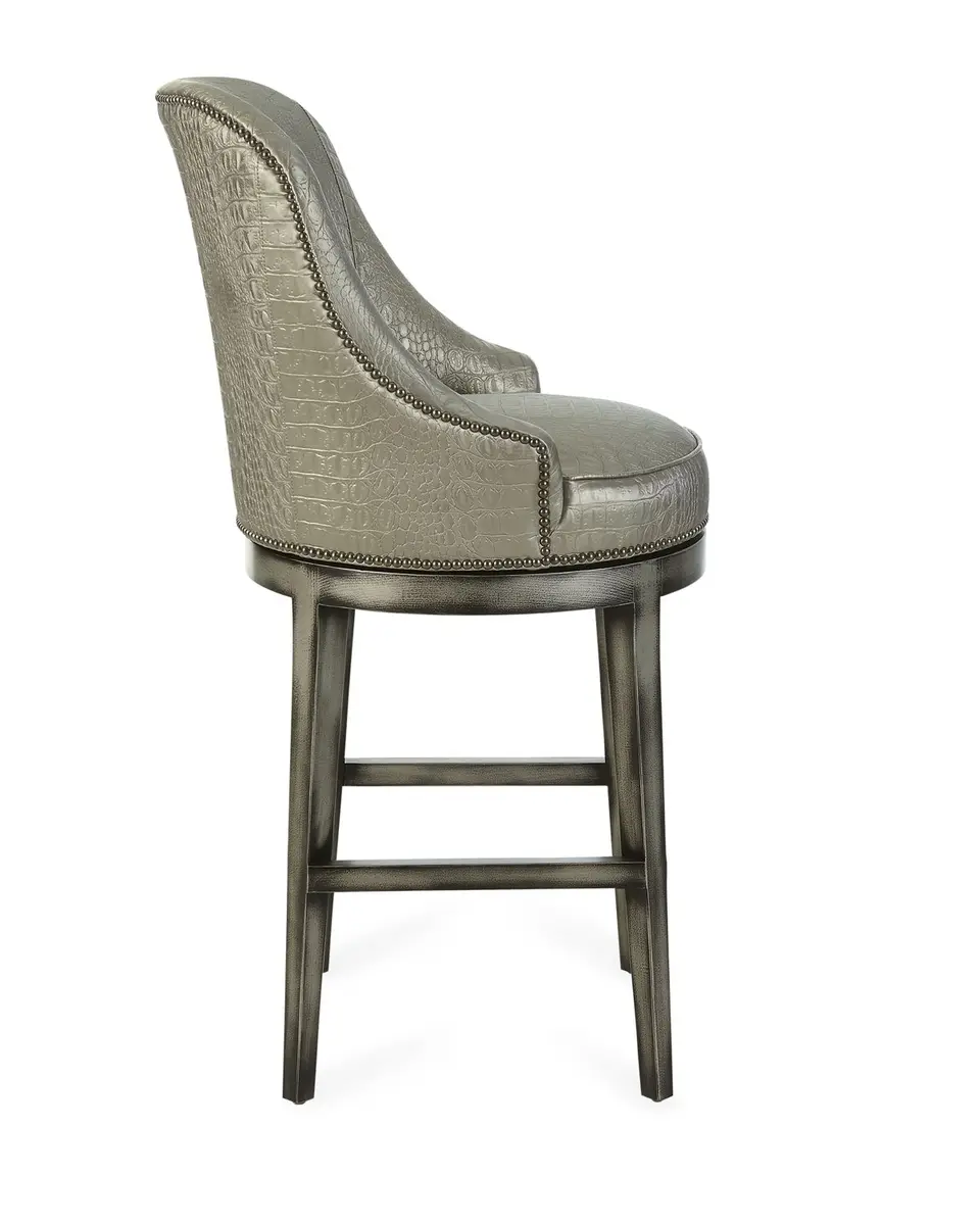 Old Hickory Tannery Ashton Bar Stool, 30"