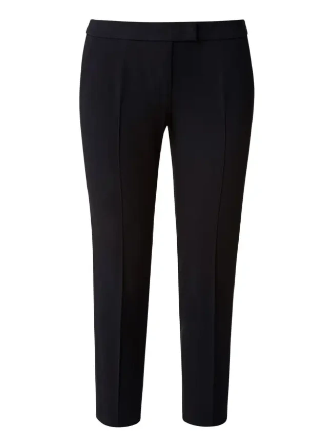 Frankie Straight-Leg Cotton-Stretch Cropped Pants