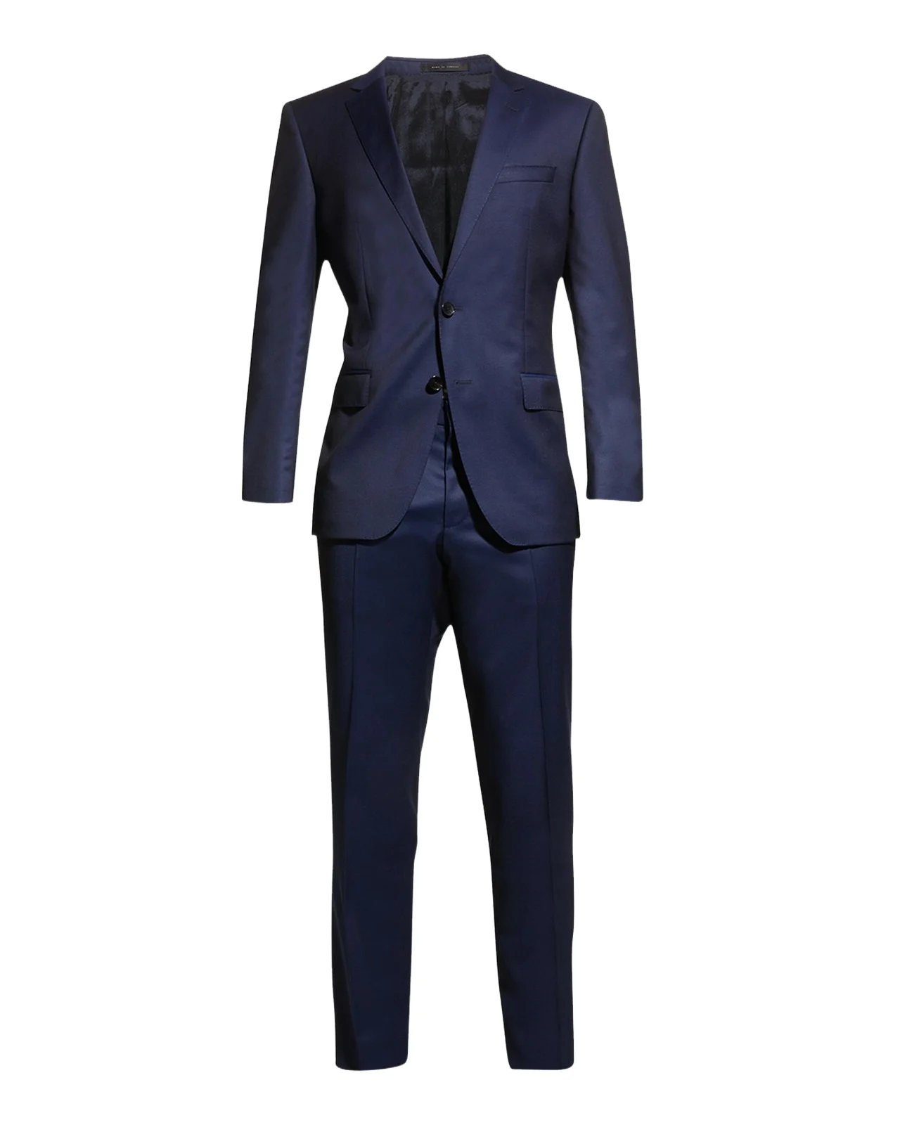 Men's Wool Basic Two-Piece Slim Fit Suit
