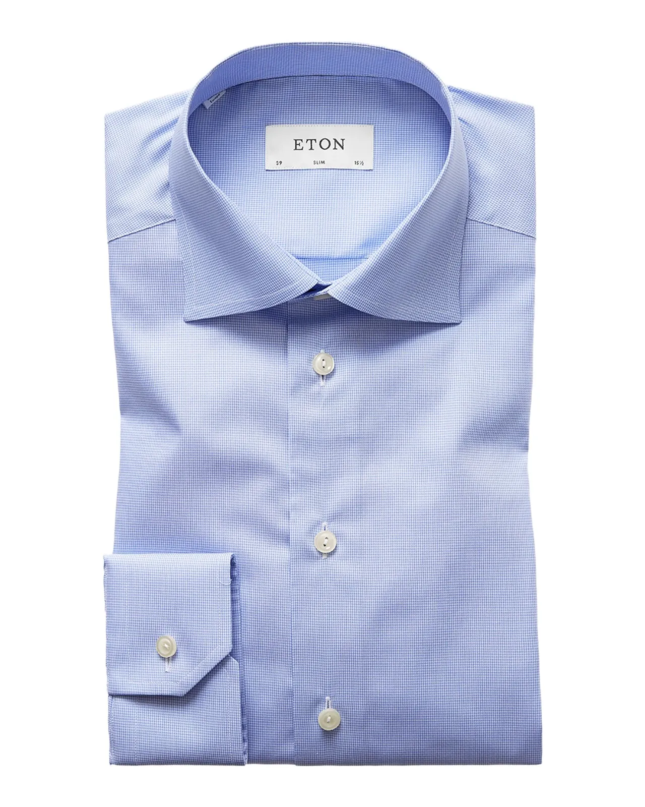Eton Men's Slim-Fit Micro Houndstooth Dress Shirt