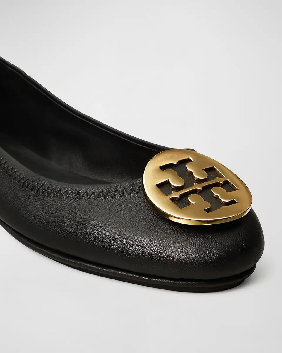 Tory Burch Minnie Travel Leather Ballet Flats | Thumbnail 3
